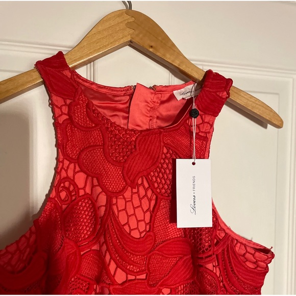 Caspian Shift Dress in Coral - Picture 12 of 14